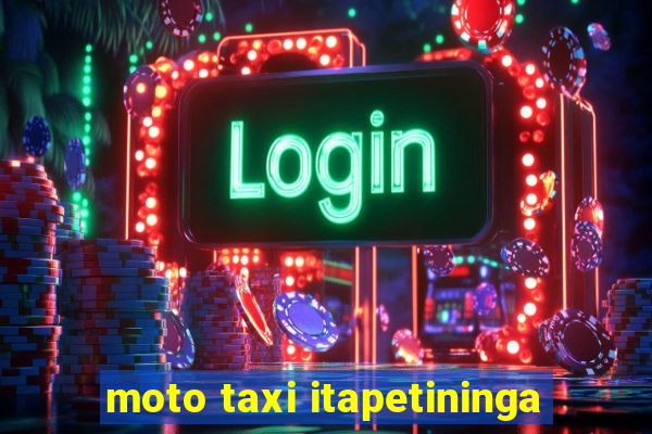 moto taxi itapetininga